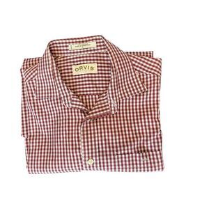 Orvis mens long sleeve button up‎ shirt